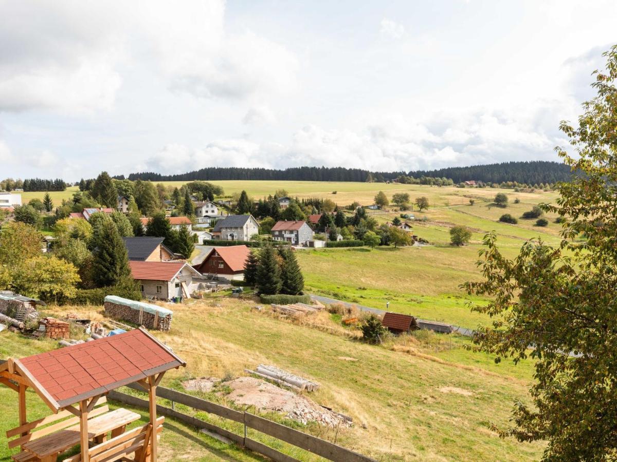 Wooden Holiday Home In Hinterrod With Sauna Einsiedel Exteriör bild